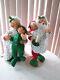 Annalee Christmas Doll Set- 18 Tuckered Santa & Mrs Couple W Kids- 1996 Nwt