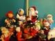 Annalee Dolls Christmas Vintage Lot Santas, Ms Claus, Elves, Camel, Baskets, Etc