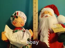 Annalee Dolls Christmas Vintage LOT Santas, Ms Claus, Elves, Camel, Baskets, etc