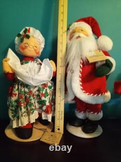 Annalee Dolls Christmas Vintage LOT Santas, Ms Claus, Elves, Camel, Baskets, etc