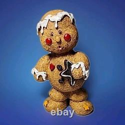 Antique 1982 Resin 4 Gingerbread Man With Cookie EUC Rare Walt Disney Resort