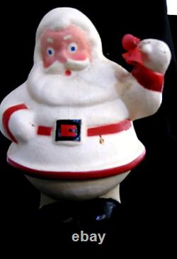 Antique Candy Container Santa Papier Mache Paper Large 1920 Home Figurine 9-1/2