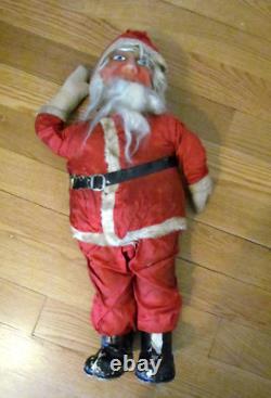 Antique Fabric Masked German Christmas Santa Doll 24