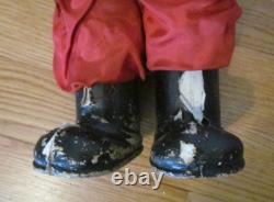 Antique Fabric Masked German Christmas Santa Doll 24