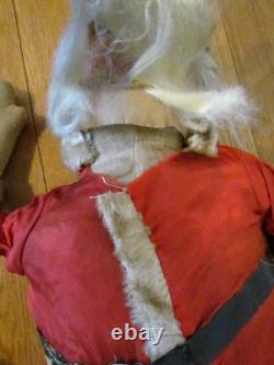 Antique Fabric Masked German Christmas Santa Doll 24