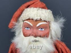 Antique German Belsnickel Father Christmas Santa 8 Candy Container Felt Beard