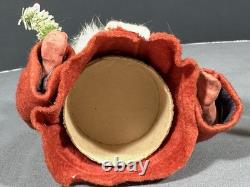 Antique German Belsnickel Father Christmas Santa 8 Candy Container Felt Beard