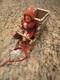 Antique German Belsnickel Santa Claus & Sleigh 5