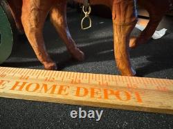 Antique German Belsnickel-Stamped in Sleigh withHorse staged Christmas Scene Antique German Belsnickel-Stamped in Sleigh withHorse staged Christmas Scene