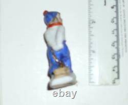 Antique German Bisque Snowbaby Snow baby Boy Child Girl Pulling Sled Fired RARE