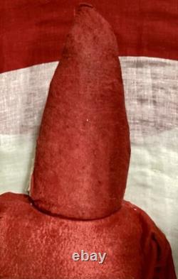 Antique German Paper Mache Face Santa Doll 25 Inches Tall