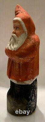Antique German Santa Belsnickle Red Glitter Coat