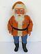 Antique German Santa Claus Papermache And Composition Candy Container 9 Tall