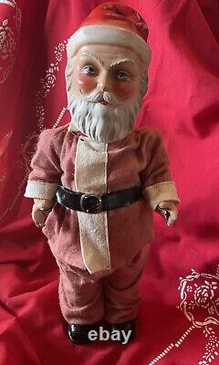 Antique Kris Kringle Santa Claus Doll Christmas Freundlich Novelty Composition