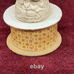 Antique Victorian Christmas Belsnickle Santa Candy Container Pipe Clay Early1900