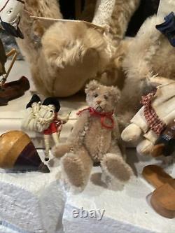 Antique Vintage Large Pearl Original Father Christmas Bear 21 Tall EUC