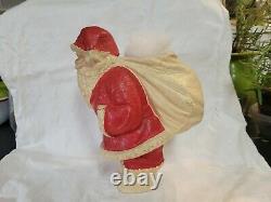 Antique/vintage Paper Mache Santa Claus Candy Container With Bag