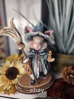 Artist Made, The Victorian Art Of SPUN COTTON, Garden Gnome, Fall, Autumn Decor