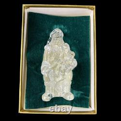 Artist Signed Waterford Santa Christmas 1997 Crystal Figurine with Box COA