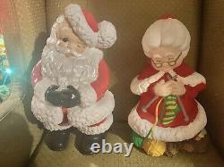 Atalantic Mold Ceramic Hand Painted Santa And Mrs Claus 14