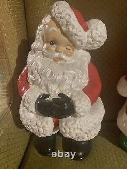 Atalantic Mold Ceramic Hand Painted Santa And Mrs Claus 14