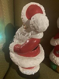 Atalantic Mold Ceramic Hand Painted Santa And Mrs Claus 14