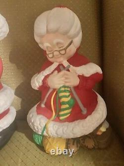 Atalantic Mold Ceramic Hand Painted Santa And Mrs Claus 14