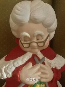 Atalantic Mold Ceramic Hand Painted Santa And Mrs Claus 14