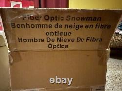 Avon 2002 Fiber Optic Christmas Snowman Color Changing Twinkling Light