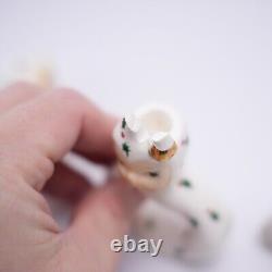 BROKEN Holt Howard Pixie Girl NOEL Candleholder Figurine SET N O E L Japan