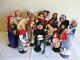 Byers' Choice Carolers 12 Days Of Christmas Entire Set + Conductor Stand Risers