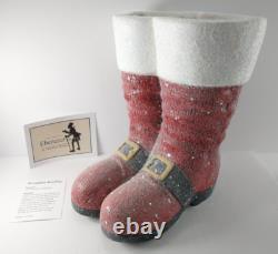 Benjamin Bradley Ebenezer & Co SANTA'S SNOWY BOOTS Life-Size Holiday Sculpture