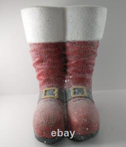 Benjamin Bradley Ebenezer & Co SANTA'S SNOWY BOOTS Life-Size Holiday Sculpture