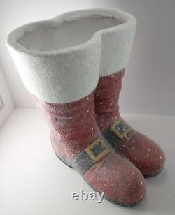 Benjamin Bradley Ebenezer & Co SANTA'S SNOWY BOOTS Life-Size Holiday Sculpture