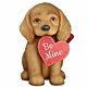 Bethany Lowe 16.5 Be Mine Puppy Dog Heart Lrg Big Figurine Valentines Day Decor