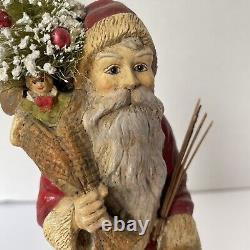 Bethany Lowe Bruce Elsass HTF Santa Claus WithToy Bag Paper Mache Figure Phillipin