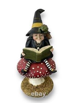 Bethany Lowe Cackle withConfidence Garden Witch on Mushroom Halloween WithBLEMISHES