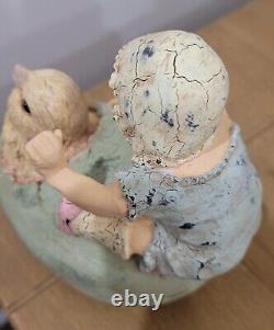 Bethany Lowe Candy Container Girl Riding Hatching Egg Retired