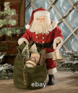 Bethany Lowe Christmas Kris Jingles With Bells TD9024 Large Santa Free Shipping