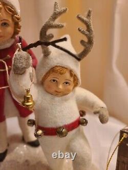 Bethany Lowe Christmas-Reindeer Games Figurine, Pre-owned, MINT, Retired