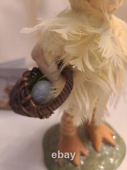 Bethany Lowe Easter- Feathered Chick Child, Pre-owned, MINT, Retired
