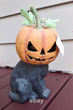 Bethany Lowe Halloween Black Cat Jack O'Lantern TJ1327