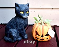 Bethany Lowe Halloween Black Cat Jack O'Lantern TJ1327