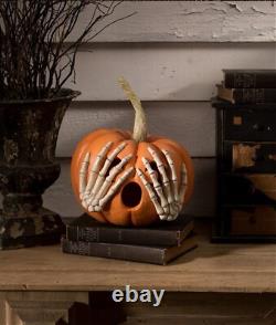 Bethany Lowe Halloween Peek-a-Boo Pumpkin Orange TD3131 Free Shipping