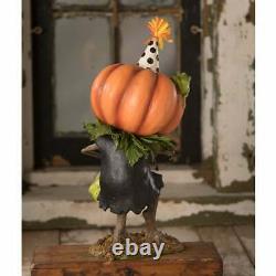 Bethany Lowe Halloween Tricks Pumpkin Boy with Frog Bucket 11 NEW