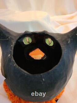 Bethany Lowe Halloween-Tuxedo Cat & Large Sassy Cat Container- New With Tags