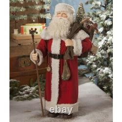 Bethany Lowe NIB Santa With Bag of Toys 25 tall Christmas TD8542