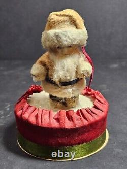 Bisque faced santa candy container late 1800's, excellent rare find