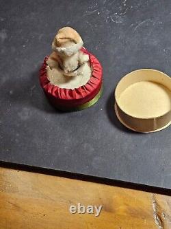 Bisque faced santa candy container late 1800's, excellent rare find