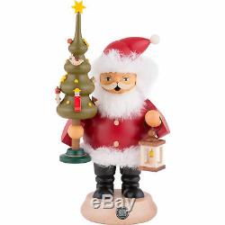 Brand New Muller Erzgebirge Incense Smoker Santa With Tree 16130